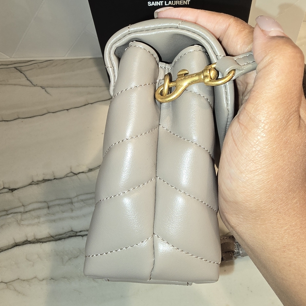 YSL Toy Lou Lou Leather Shoulder Bag - Picture 8 of 14